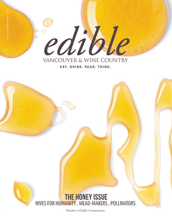 Edible Vancouver December 2020 Issue Featuring BCB Honey